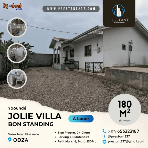 Image principale — Jolie Villa Bon Standing 4Cham à louer à Odza